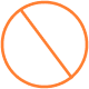 SUN ICON CROSSED OUT