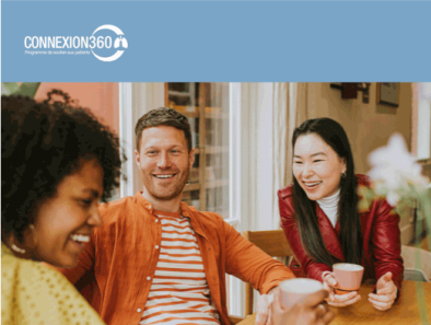 Brochure offrant des conseils de style de vie de Connexion360 : Dans un contexte social